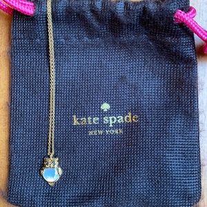 Kate Spade owl charm necklace
